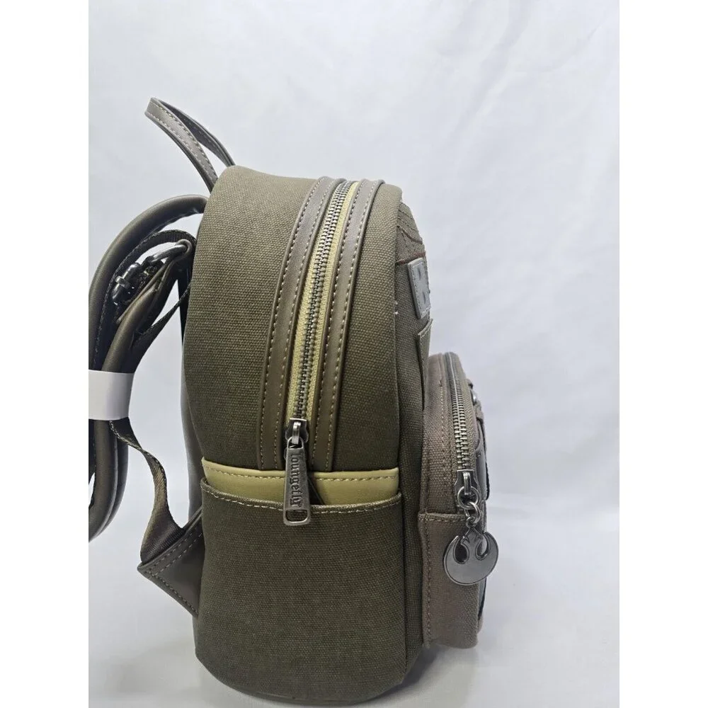 New Loungefly Star  Wars - Cassian Andor Cosplay Mini Backpack Bag. NWT - Picture 8 of 11